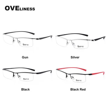 2020 Модни рамки за очила мъжки Оптични мъжки слънчеви очила При Късогледство Очила по рецепта Полуметаллические мъжки слънчеви Очила рамки за очила