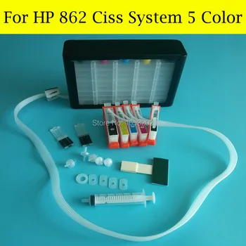 5 Цветна Система за Непрекъснато подаване на мастило За HP 862 CISS За HP Photosmart Premium C309A C309G C310A C410D Принтер с Чип ARC