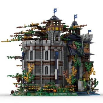 6223 БР. MOC Средновековна Дървото на Живота, Сграда на Замъка, Модулни Творчески Играчки, Малки Гранули Блок, Модел, Коледен Подарък