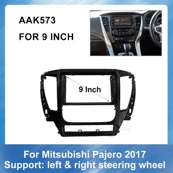 9 Инча Авто Аудио видео Комплект за Довършителни Броня За Mitsubishi Pajero 2017 2 Din Радио V Фитинг Адаптер GPS Навигация