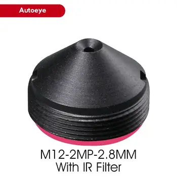 HD 2,0-мегапикселов обектив-обскура 2,8 мм IR филтър за камери за видеонаблюдение M12 Определяне на F2.0 Бленда с фиксирана бленда 1/3 