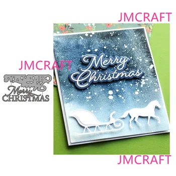 JMCRAFT 2021 Ново Поздравително Писмо Украса # 2 Метални Режещи Удари САМ Албум за Изрезки от Ръчно изработени Хартиена Занаят Метална Стоманена Модел