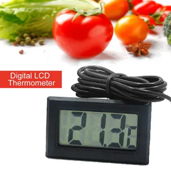 LCD дигитален Термометър Без Батерия, Мини-Термометър С фризер, Електронен Термометър За стая И на улицата Със Сензор