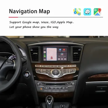 QX60 Интерфейс Обновяване CarPlay за Infiniti Apple Car Play Airplay Android Автомодуль Заводска Модернизация на Стерео