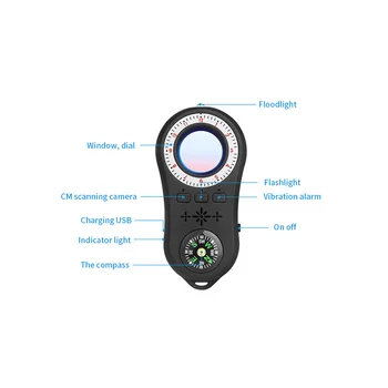 S100 Детектор за Камери Хотел Анти Наблюдение, Подслушване, GPS за Откриване на Смущения Щит Инфрачервен Скенер Безжичен Сигнал за Тревога