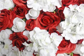 SPR изкуствени цветя за декорация на дома? и търговия на едро с микс роза и цвете хортензия главата фон бижу цвете стена