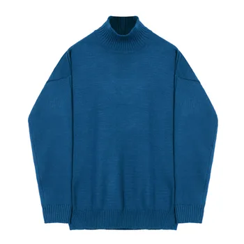SYUHGFA Мъжки дрехи 2023 Есен - зима, Поло, Дебели Пуловер, Без Универсален Корейски Пуловер за двойки, Пуловер