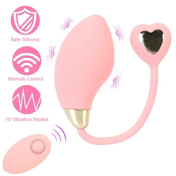 Безжично Дистанционно Управление Носене на Топката Вибратор от Секс Играчки за Жени Вибрационное Яйце G-Spot Стимулация на Клитора Силикон