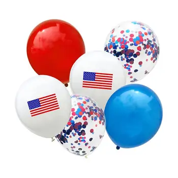 Вечерни Украса Звезда Писмо 74 Балон Вечерни Конфети, Балони Cupcake topper Вечерни Аксесоари за Америка Ден на Независимостта на САЩ