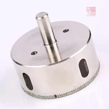 Електрическа бормашина фитинг 2 бр./лот 70 мм диаметър на диамантена околовръстен трион с бормашина за пробиване на стъклени отвори за стъкло от мраморни плочи или гранитогрес
