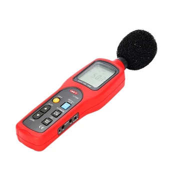 Измерване на звуково лост UNIT UT352 Лесно да понася Шума 30 ~ 130 db Макс/мин LCD подсветката Висока Регистрация на данни на тревожност