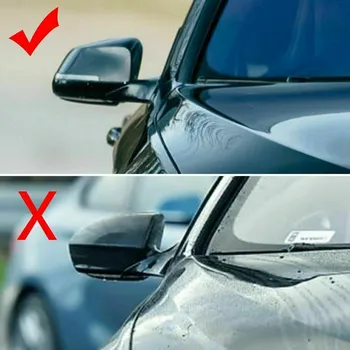 Капачка Огледало за обратно виждане Покриване на Страничните Огледала за BMW 5 серия F10 F11 F18-2017 Ярко Черно