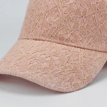 Марка летни дантела шапка бейзболна шапка за жени, дишаща мрежа за момичета възстановяване на предишното положение хип-хоп татко шапки регулируеми Модни дамски костите