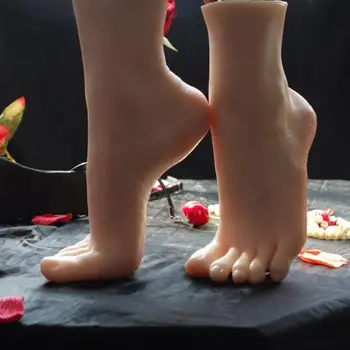 Модел На Краката, Дамски Практика Крак На Модел На Крака, Обувки, Чорапи, Бижута Дисплей, 1 Чифт