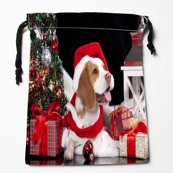 Най-добрите Весела Коледа животни Drawstring Чанти за Съхранение на Потребителски Печатни Получи Торба за Компресия Тип Чанти Размер 18x22 см Чанта За Съхранение