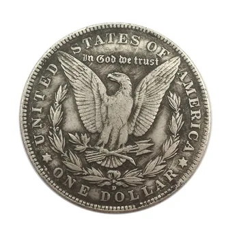 Релеф на Пазителите на Галактиката 1936 г. Креативен Американски Череп Сребърен Долар Възпоменателна Монета Производител на Микро Печат Колекция