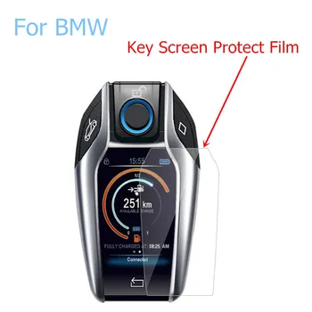 Сензорен Екран Дисплей Цифров Ключ Ключ HD Екран Защитно Фолио Против надраскване Водоустойчив Филм за BMW X3 X4 X5 I8 730li 740li 5/6/7