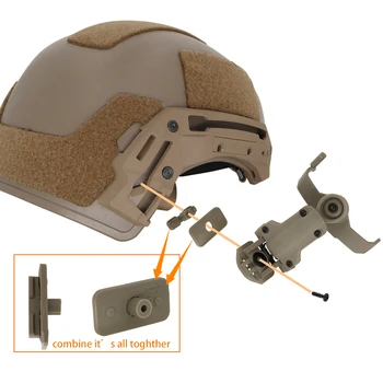 Тактическа слушалки Скоба за шлем Рельсовый адаптер се Превръща в съвместими аксесоари за шлем Wendy ' s и стойка за шлем M-LOK