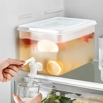 Хладилник Бъчва За Вода С Кранче Домашни Кофа За Съхранение С Голям Капацитет Кана За Лимонов Сок Кухненска Посуда За Напитки Чайник Гърне